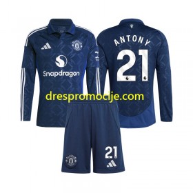 Manchester United Antony 21 Dres Dječji Domaći 2024/2025 Dugim Rukavima